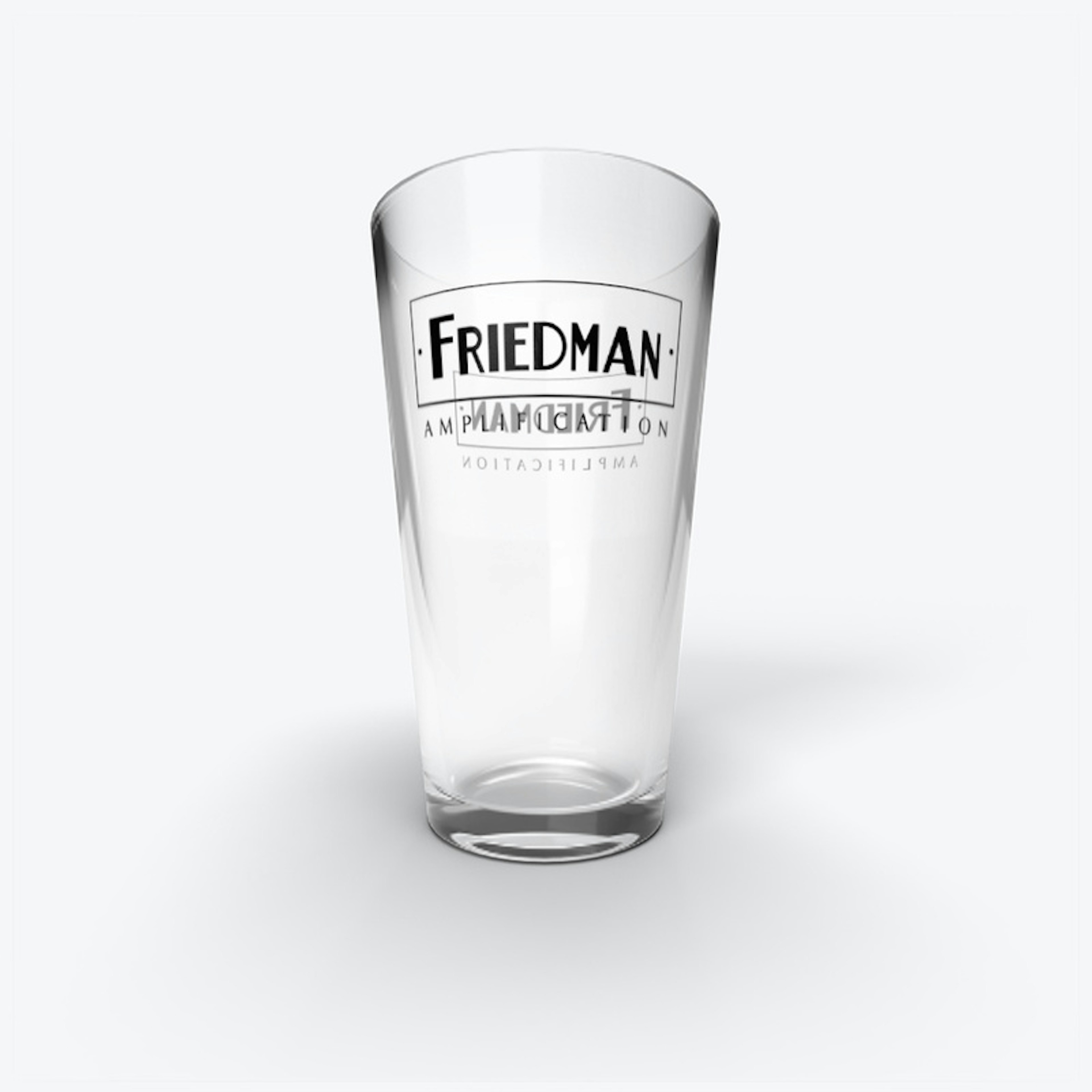 Friedman Logo Pint Glass